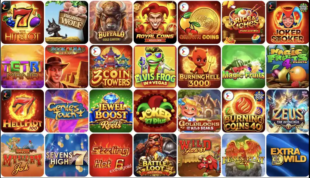 Lobby de juegos y caja de Beep Beep Casino